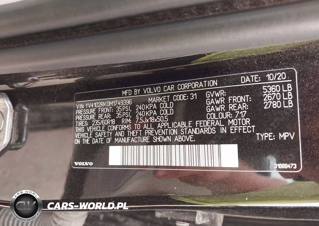 2021 Volvo Xc60 T5 Momentum VIN:YV4102RK0M1749396 - 9