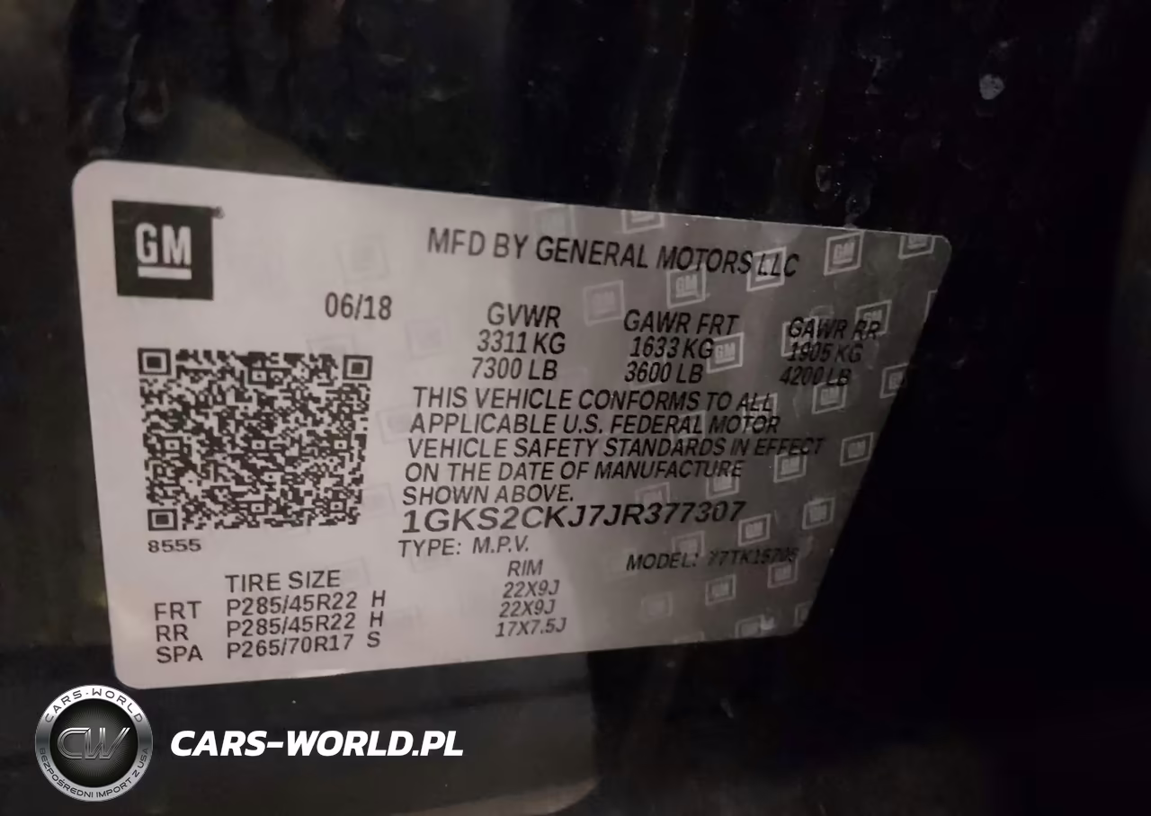 2018 GMC Yukon Denali VIN:1GKS2CKJ7JR377307 - 9