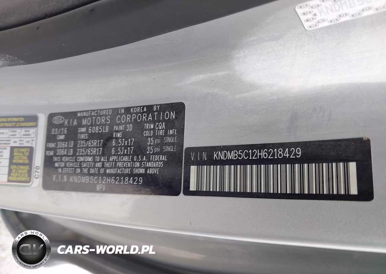 2017 Kia Sedona Lx VIN:KNDMB5C12H6218429 - 9