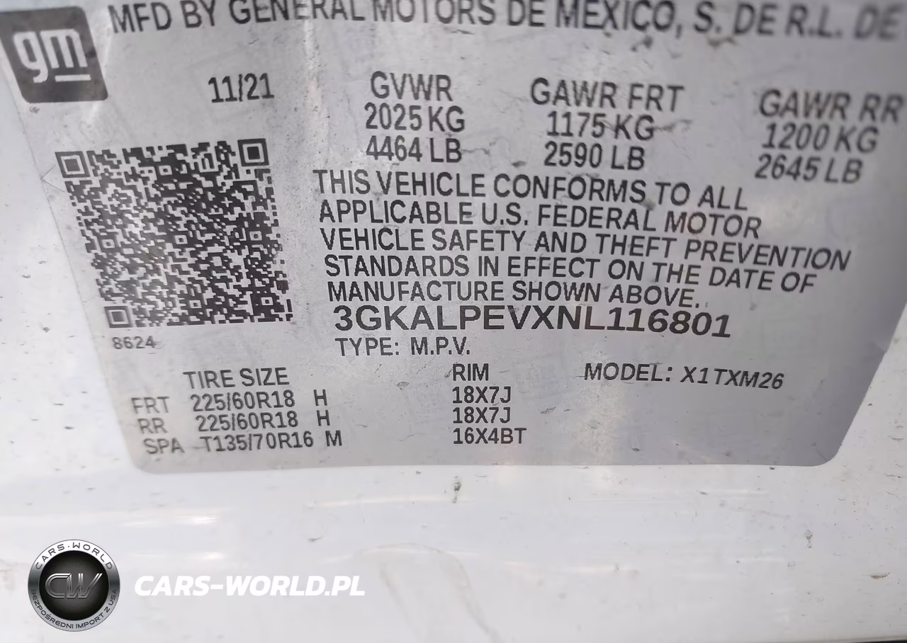 2022 GMC Terrain Fwd Slt VIN:3GKALPEVXNL116801 - 9