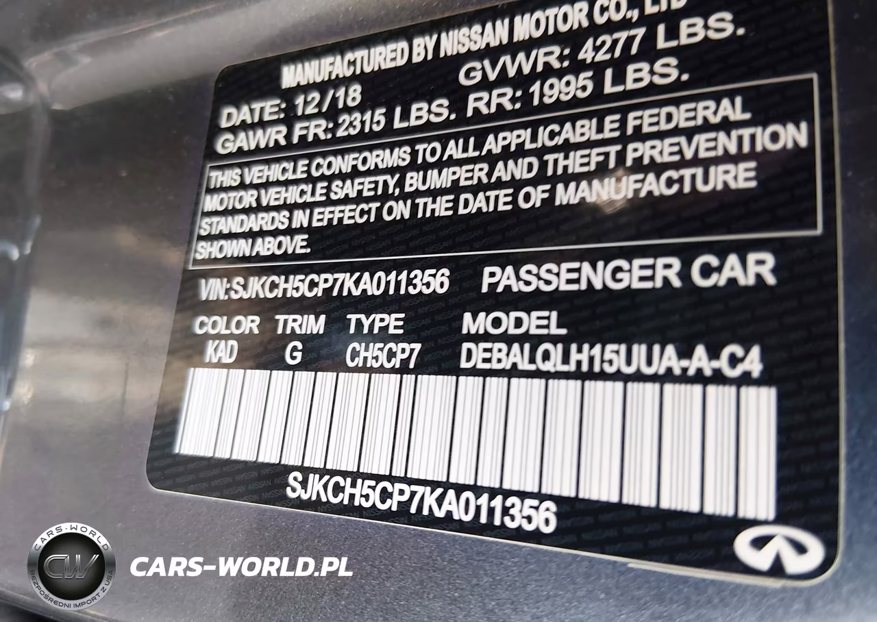 2019 Infiniti Qx30 Luxe VIN:SJKCH5CP7KA011356 - 9