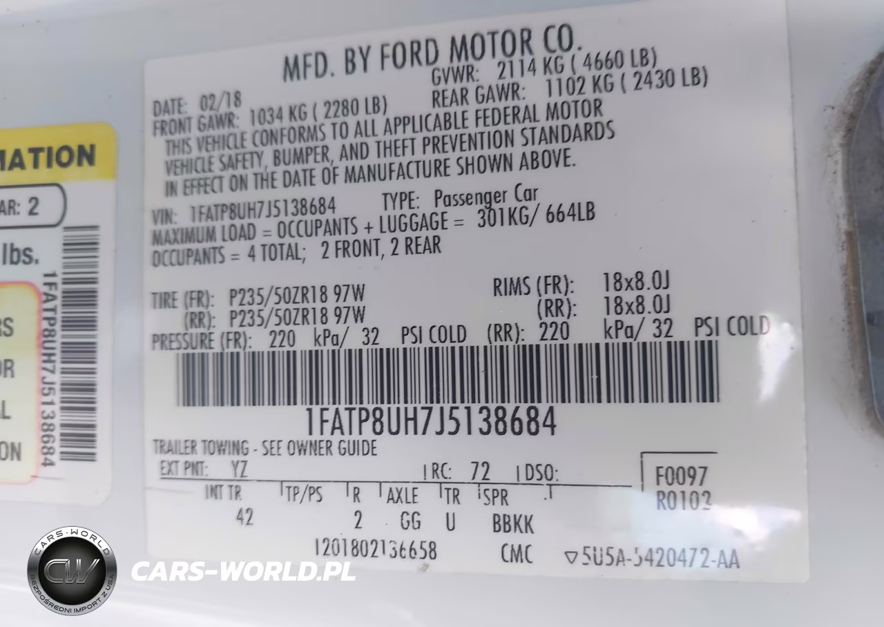 2018 Ford Mustang Ecoboost-Ecoboost Premium VIN:1FATP8UH7J5138684 - 9