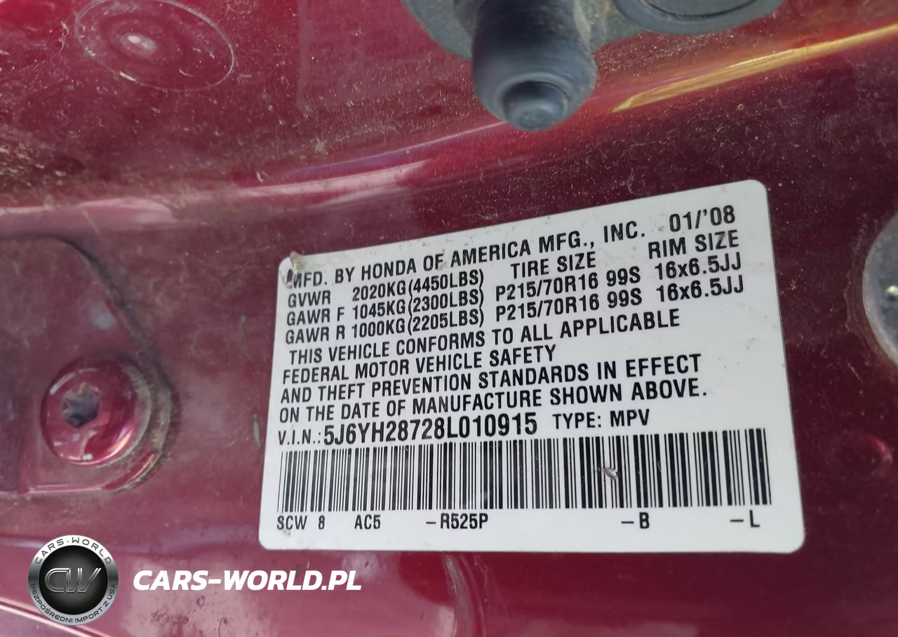 2008 Honda Element Ex VIN:5J6YH28728L010915 - 9