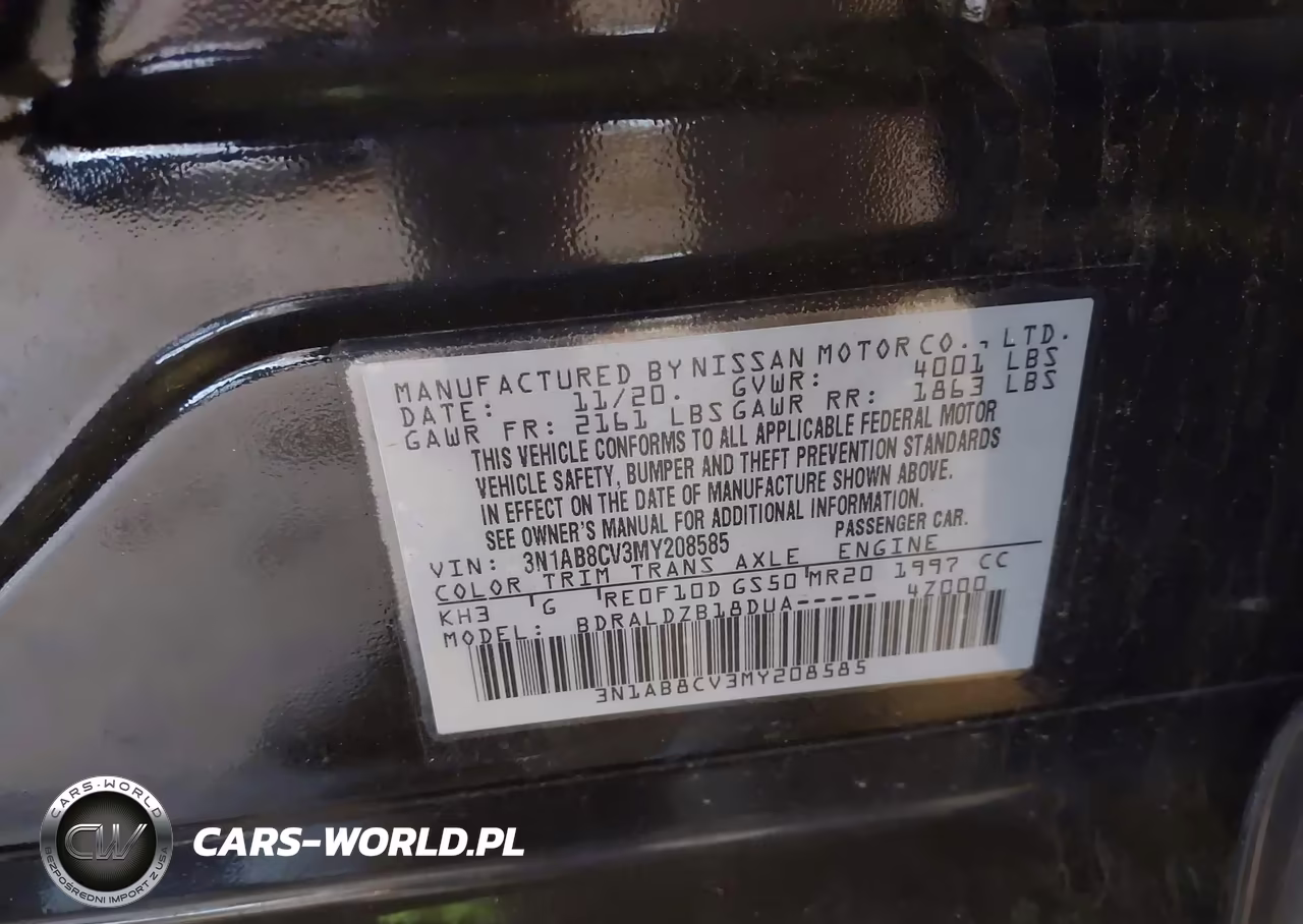 2021 Nissan Sentra Sv Xtronic Cvt VIN:3N1AB8CV3MY208585 - 9