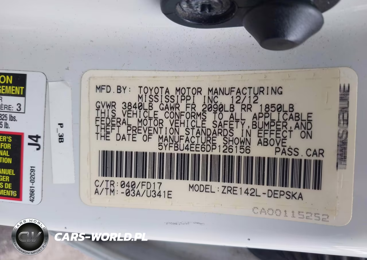 2013 Toyota Corolla S VIN:5YFBU4EE6DP126156 - 9
