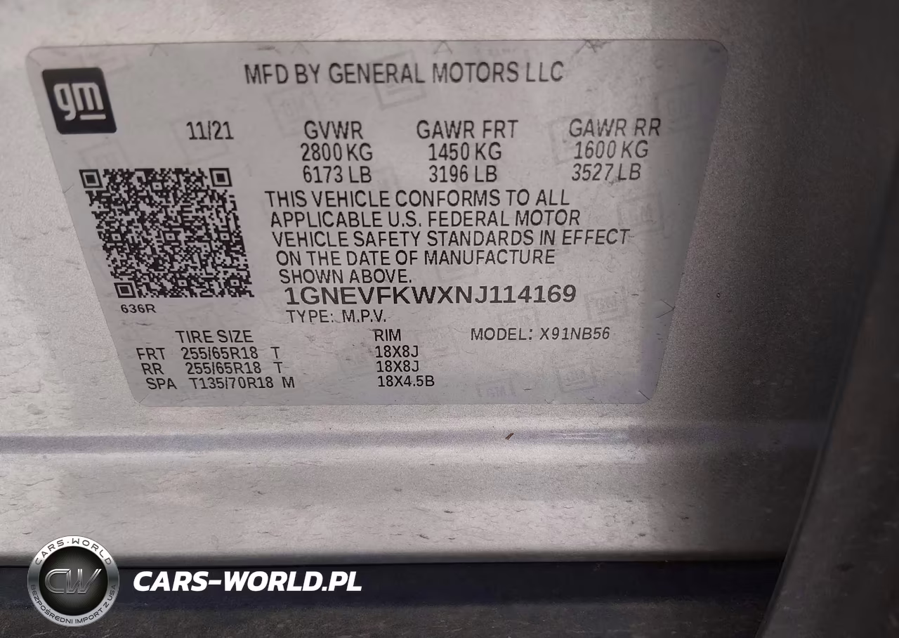 2022 Chevrolet Traverse Awd Ls VIN:1GNEVFKWXNJ114169 - 9