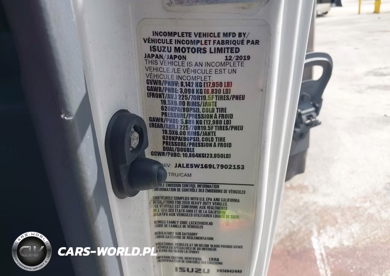 2020 Isuzu Nqr VIN:JALE5W169L7902153 - 8