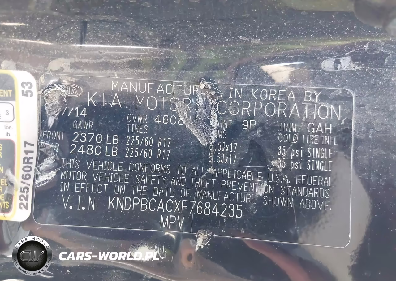 2015 Kia Sportage Lx VIN:KNDPBCACXF7684235 - 9