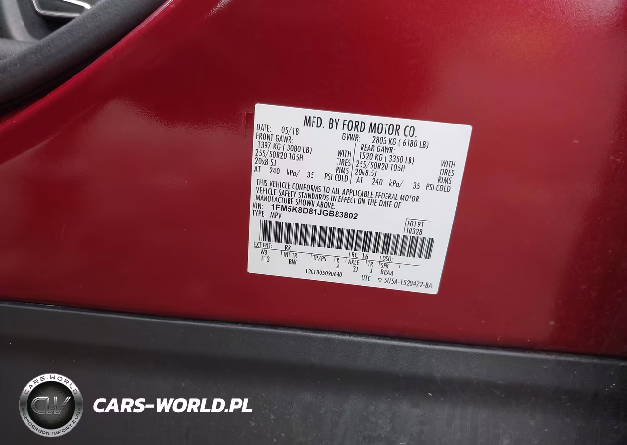 2018 Ford Explorer Xlt VIN:1FM5K8D81JGB83802 - 9