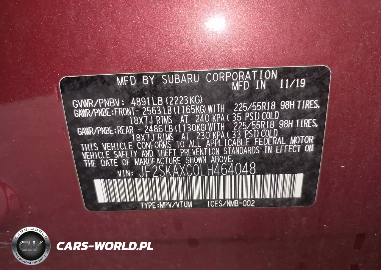 2020 Subaru Forester Touring VIN:JF2SKAXC0LH464048 - 9