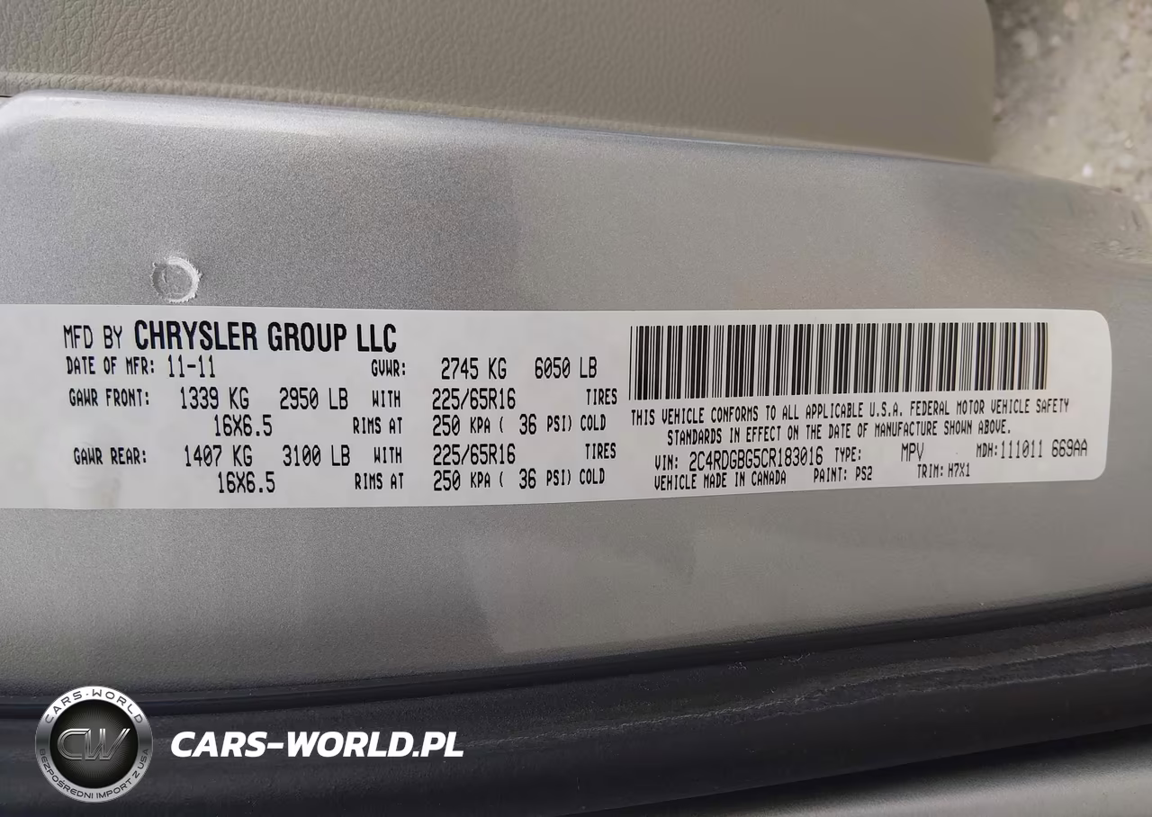 2012 Dodge Grand Caravan Se-Avp VIN:2C4RDGBG5CR183016 - 9