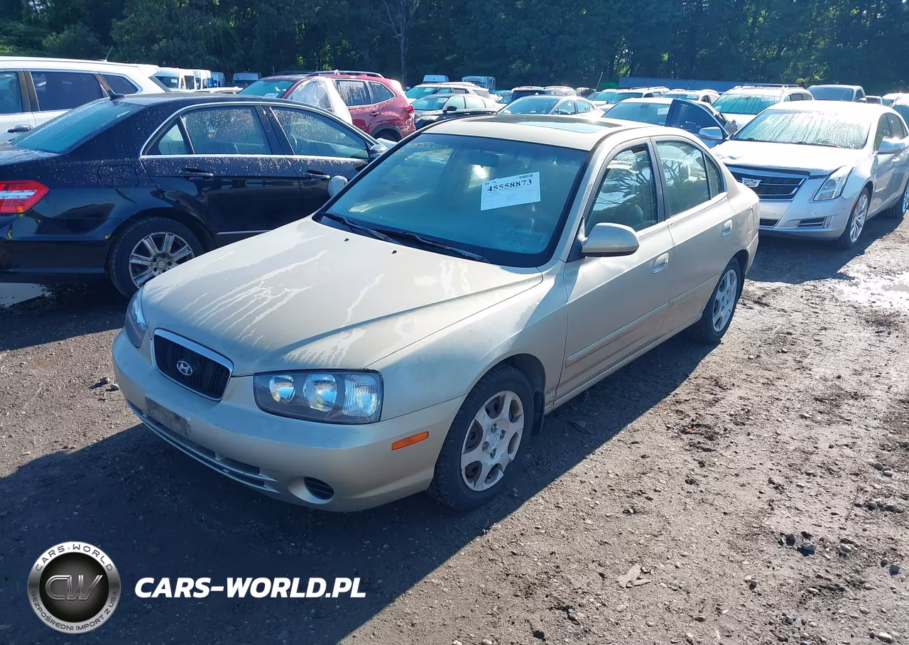 2002 Hyundai Elantra Gls VIN:KMHDN45D92U450873 - 2