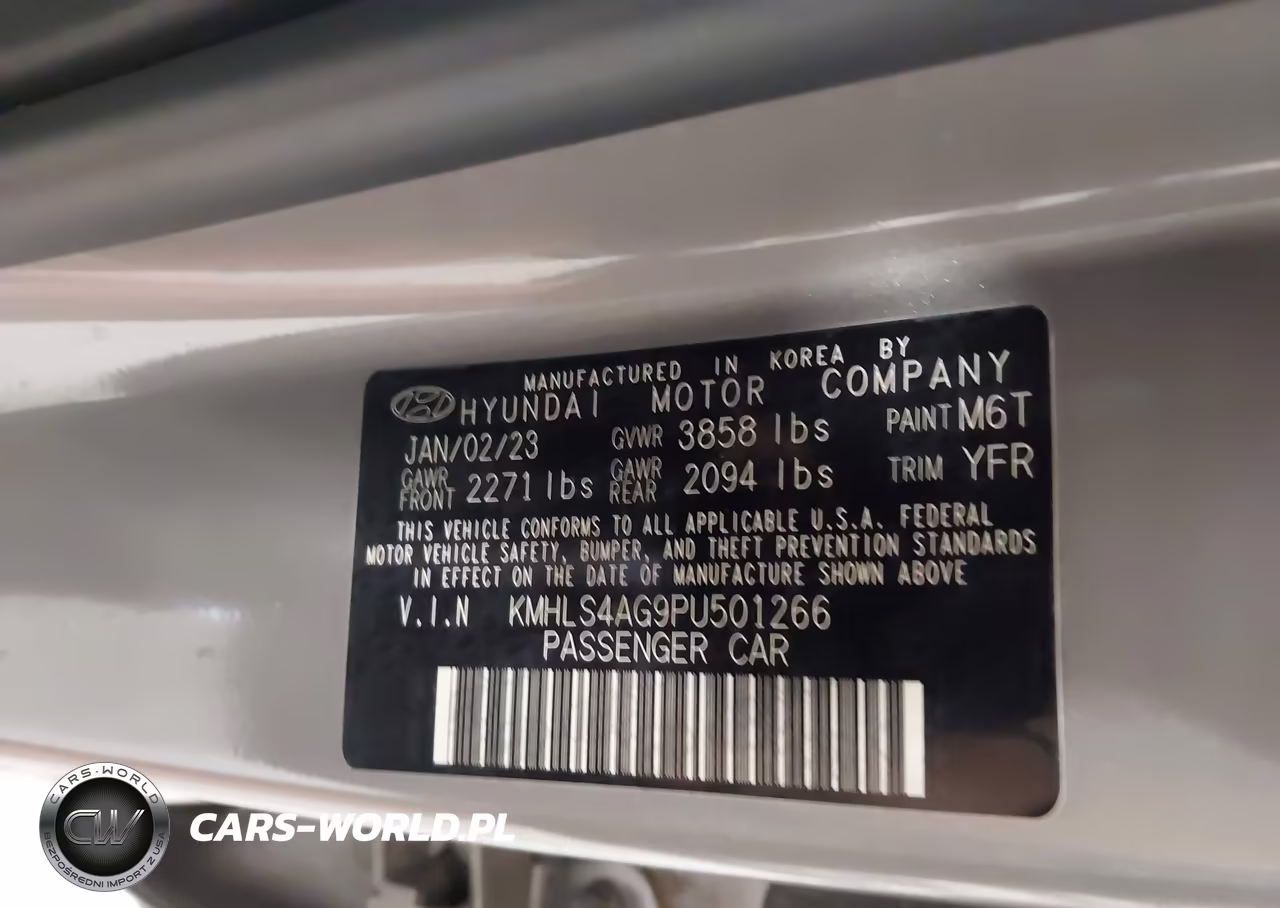 2023 Hyundai Elantra Sel VIN:KMHLS4AG9PU501266 - 9