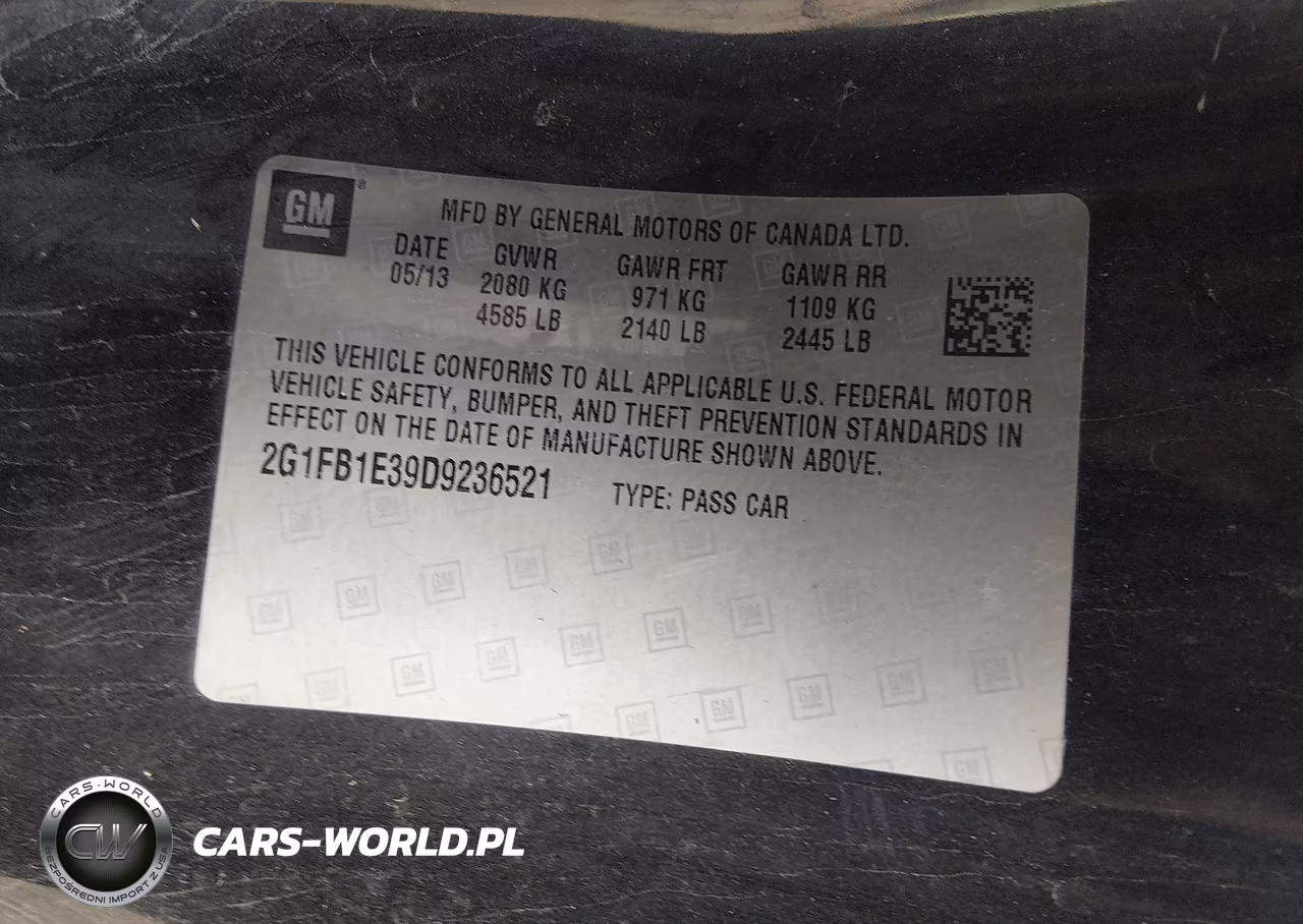 2013 Chevrolet Camaro 1Lt VIN:2G1FB1E39D9236521 - 9
