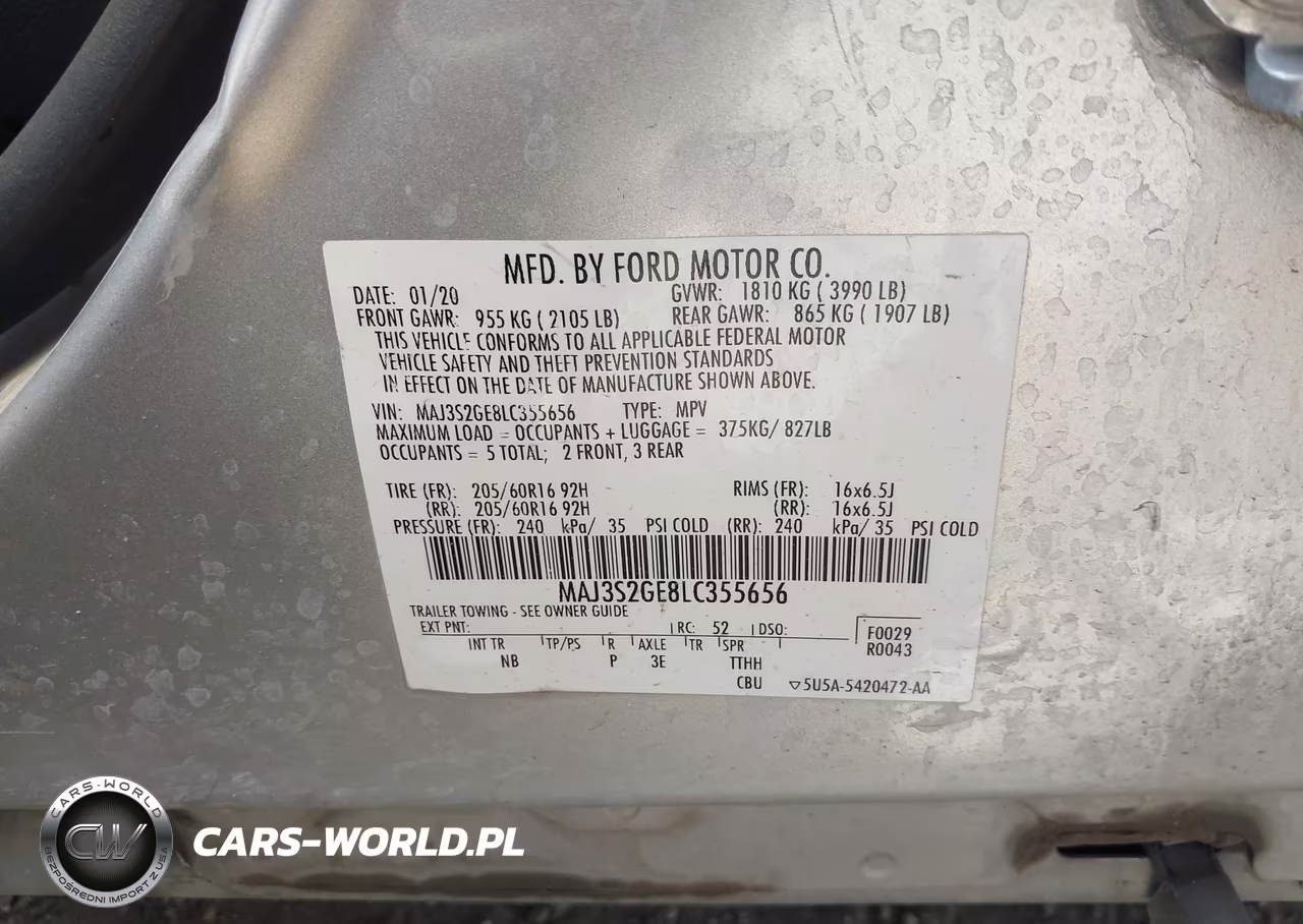 2020 Ford Ecosport Se VIN:MAJ3S2GE8LC355656 - 9