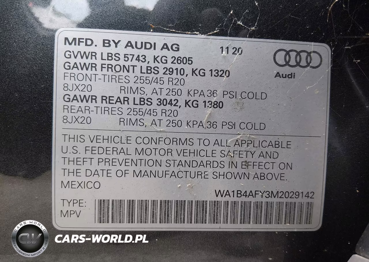 2021 Audi Sq5 Premium Plus Tfsi Quattro Tiptronic VIN:WA1B4AFY3M2029142 - 9