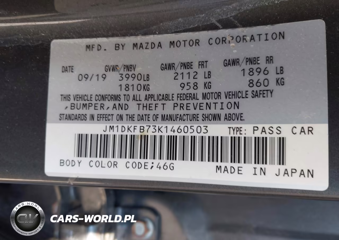 2019 Mazda Cx-3 Sport VIN:JM1DKFB73K1460503 - 9