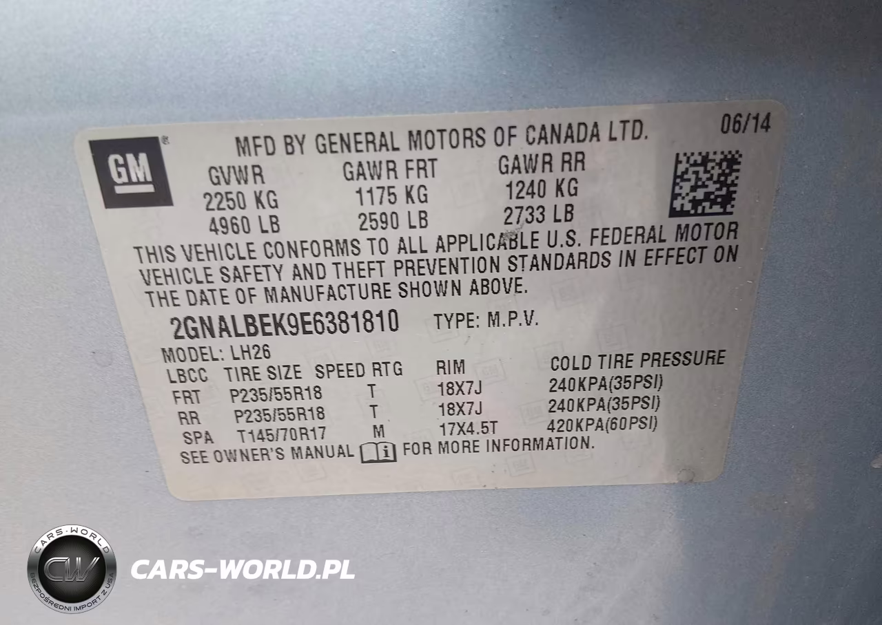 2014 Chevrolet Equinox Lt VIN:2GNALBEK9E6381810 - 9