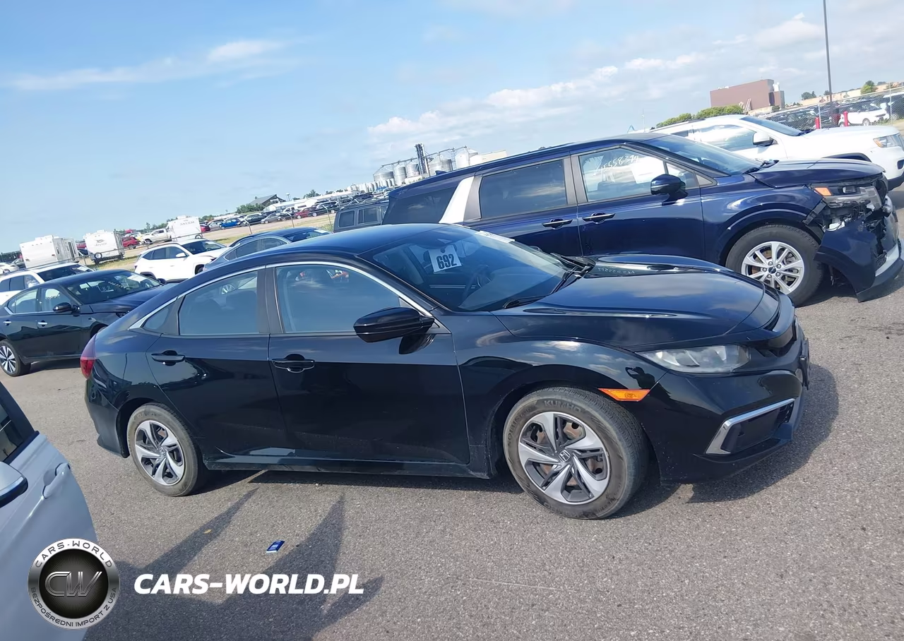 2019 Honda Civic Lx VIN:19XFC2F68KE007720 - 13