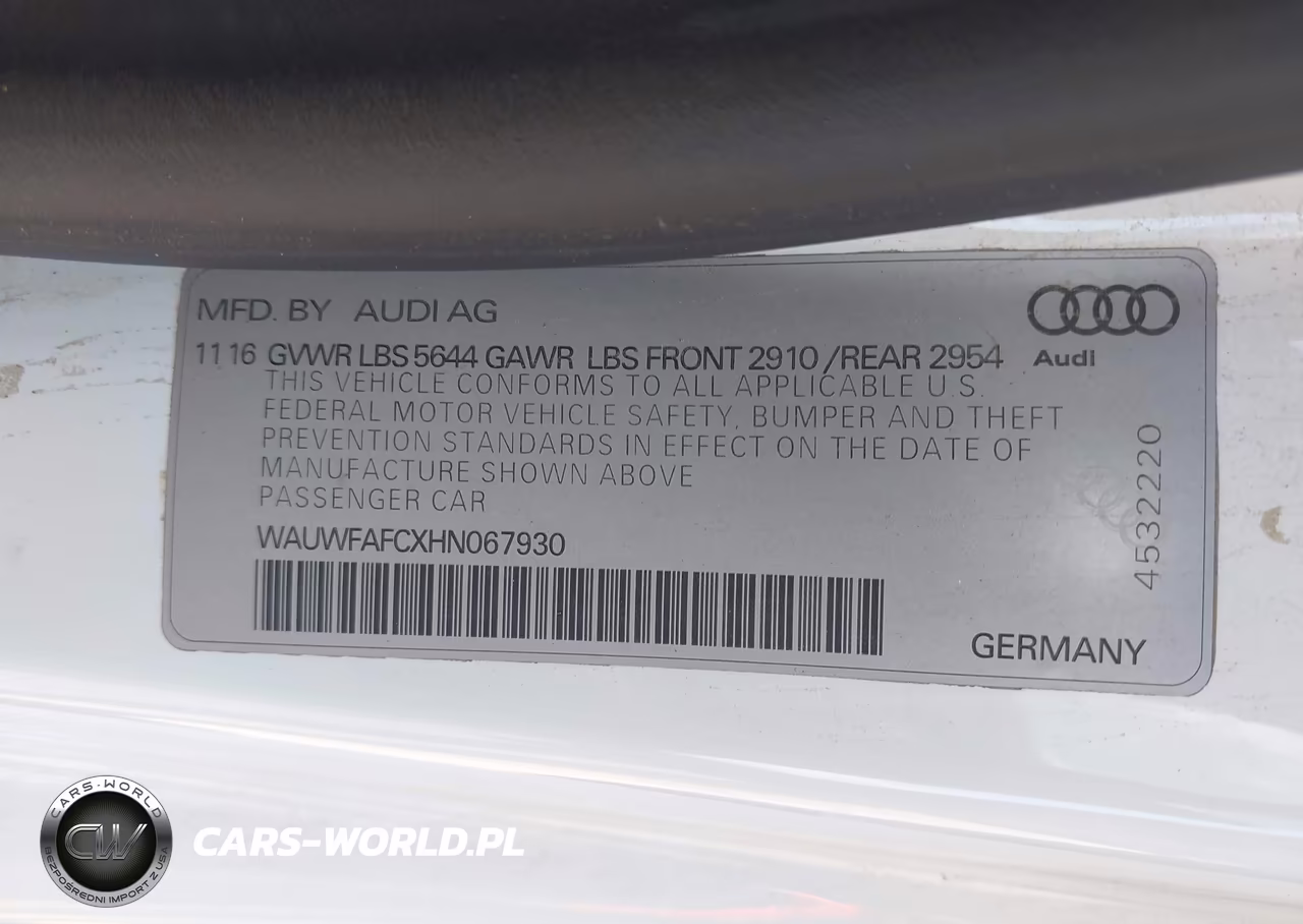 2017 Audi S7 4.0T Premium Plus VIN:WAUWFAFCXHN067930 - 9