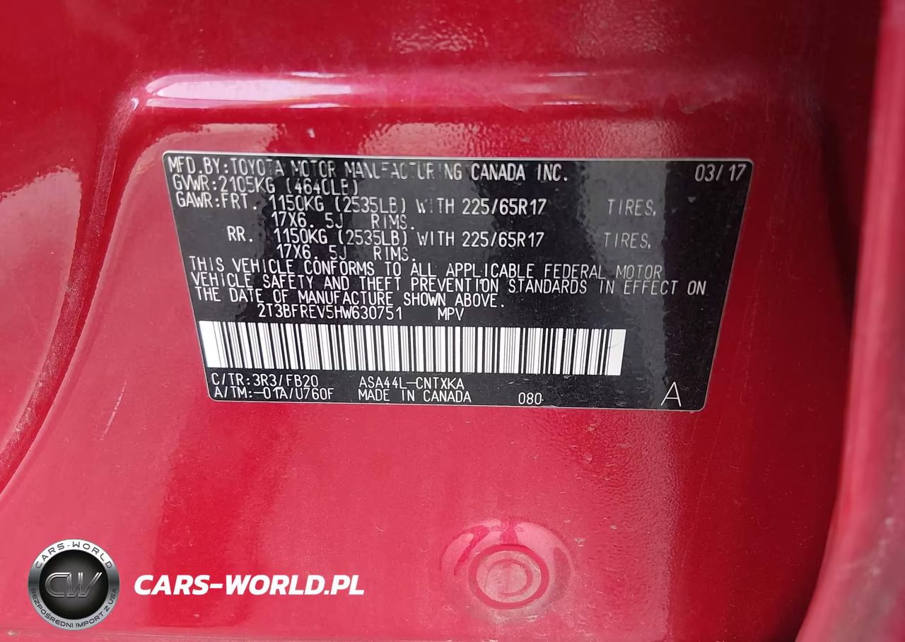 2017 Toyota Rav4 Le VIN:2T3BFREV5HW630751 - 9