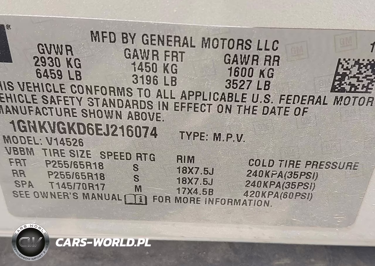 2014 Chevrolet Traverse 1Lt VIN:1GNKVGKD6EJ216074 - 9