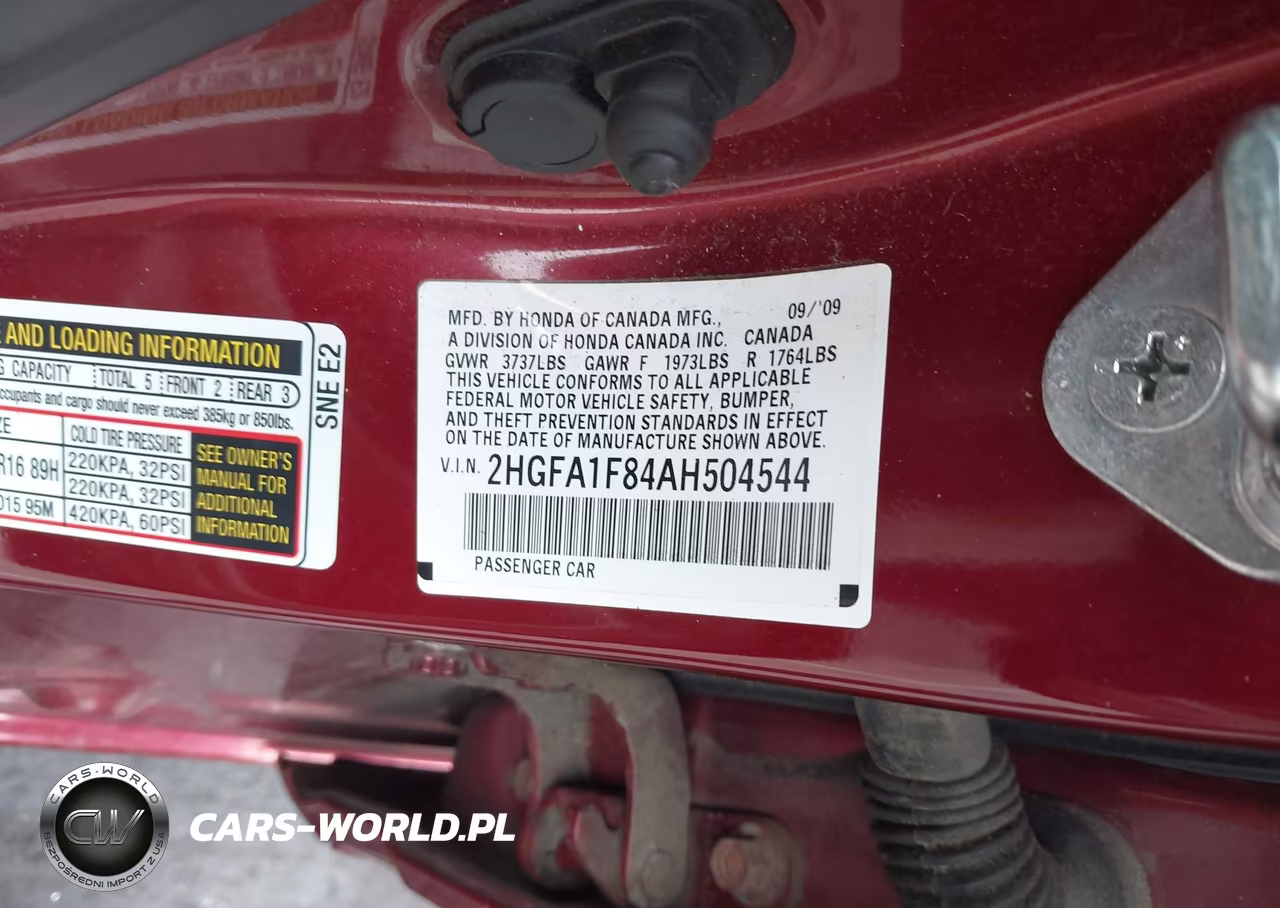 2010 Honda Civic Ex VIN:2HGFA1F84AH504544 - 9