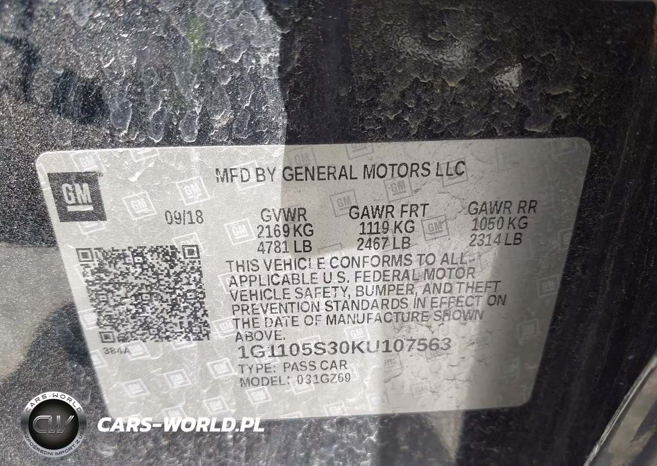 2019 Chevrolet Impala Premier VIN:1G1105S30KU107563 - 9