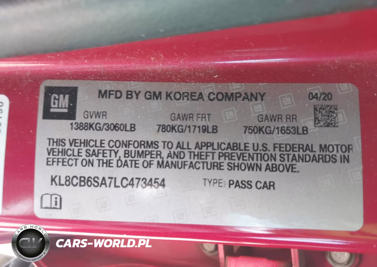 2020 Chevrolet Spark Fwd Ls Automatic VIN:KL8CB6SA7LC473454 - 9