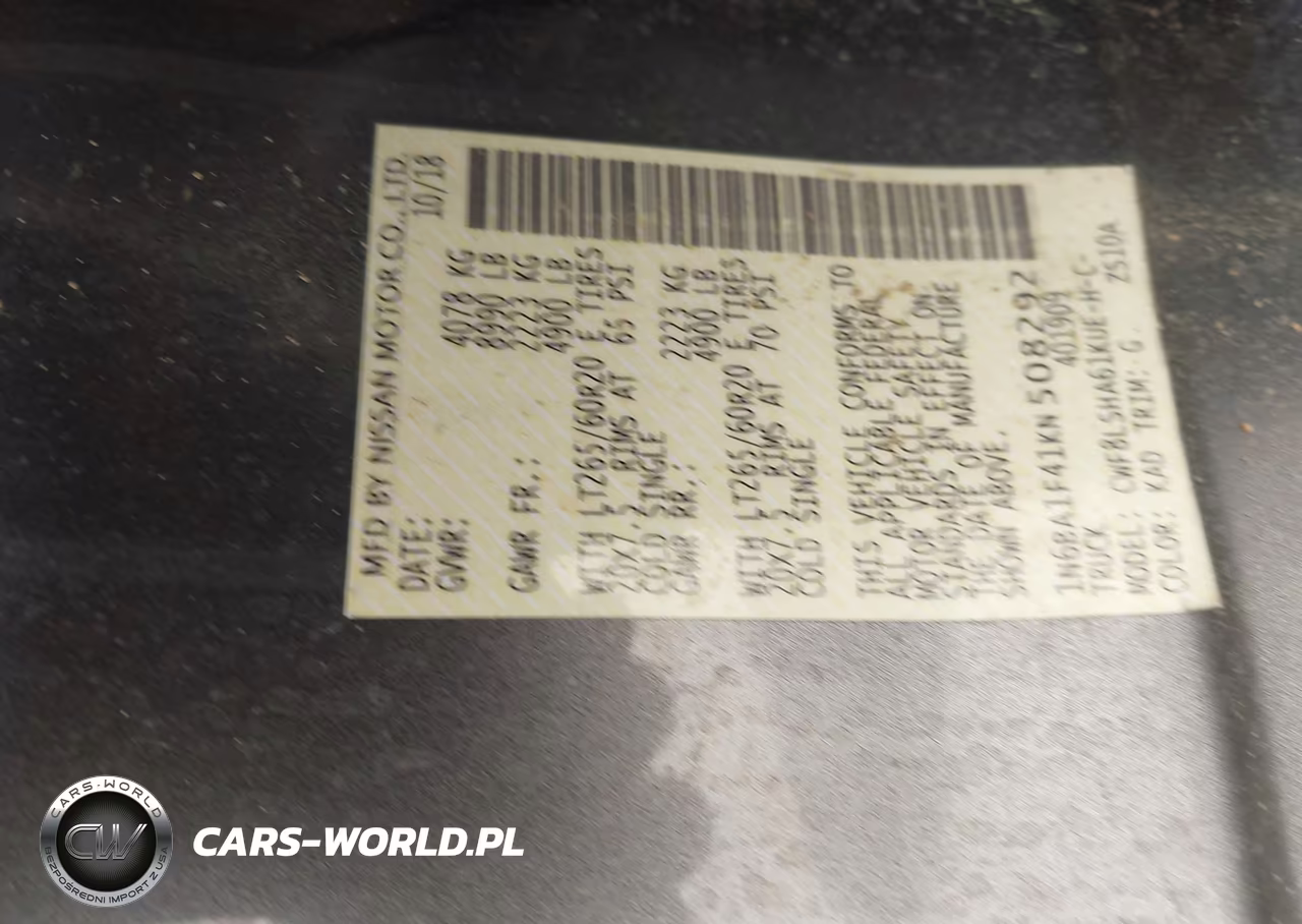 2019 Nissan Titan Xd Sv Diesel VIN:1N6BA1F41KN508292 - 9