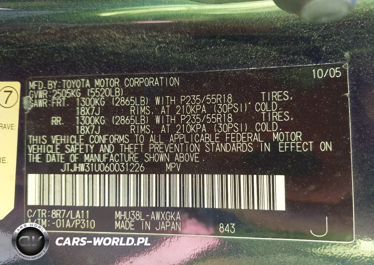 2006 Lexus Rx 400H VIN:JTJHW31U060031226 - 9