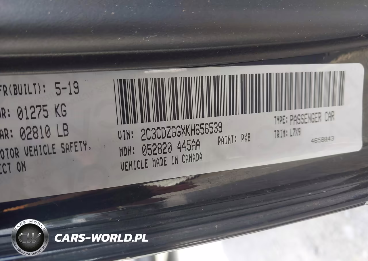 2019 Dodge Challenger Sxt Awd VIN:2C3CDZGGXKH656539 - 9