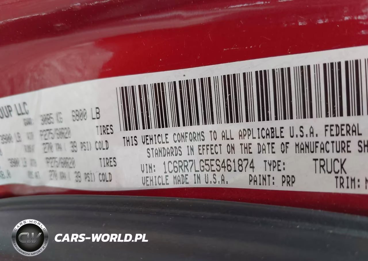 2014 Ram 1500 Big Horn VIN:1C6RR7LG5ES461874 - 9