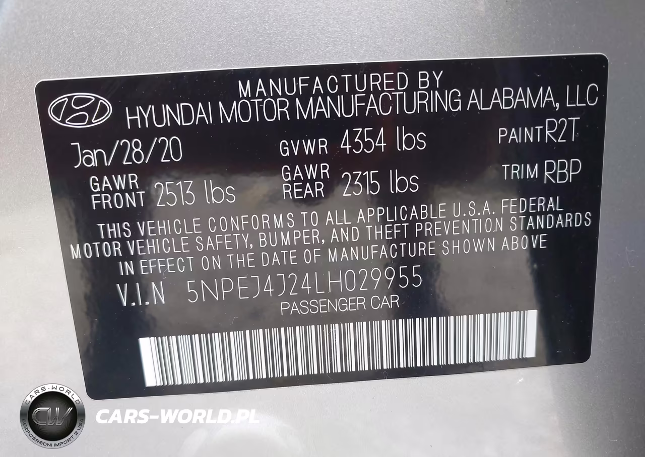 2020 Hyundai Sonata Sel Plus VIN:5NPEJ4J24LH029955 - 9