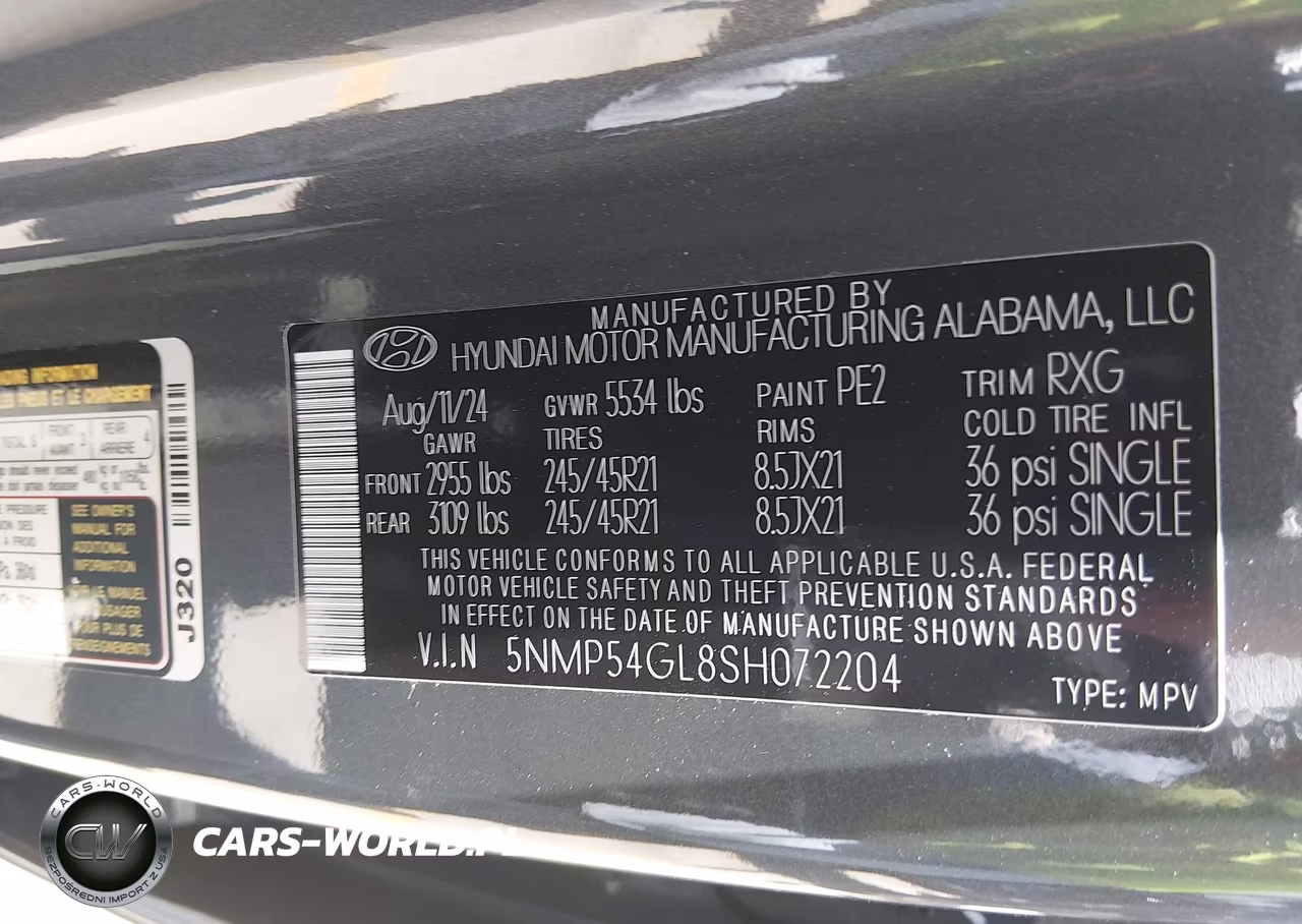 2025 Hyundai Santa Fe Calligraphy VIN:5NMP54GL8SH072204 - 9