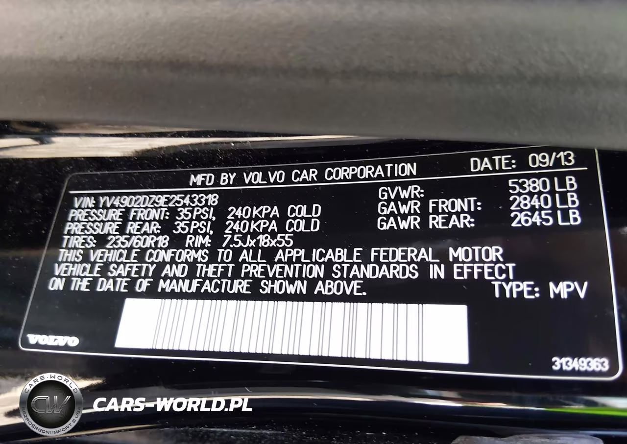 2014 Volvo Xc60 T6 R-Design VIN:YV4902DZ9E2543318 - 9