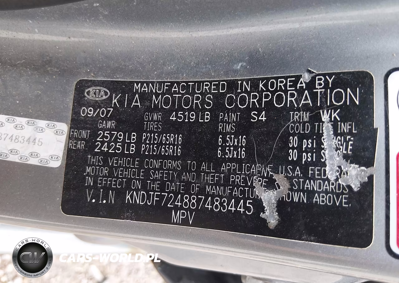 2008 Kia Sportage Lx VIN:KNDJF724887483445 - 9