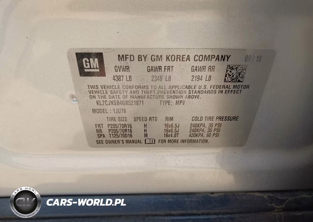 2016 Chevrolet Trax 1Ls VIN:KL7CJNSB4GB521871 - 9
