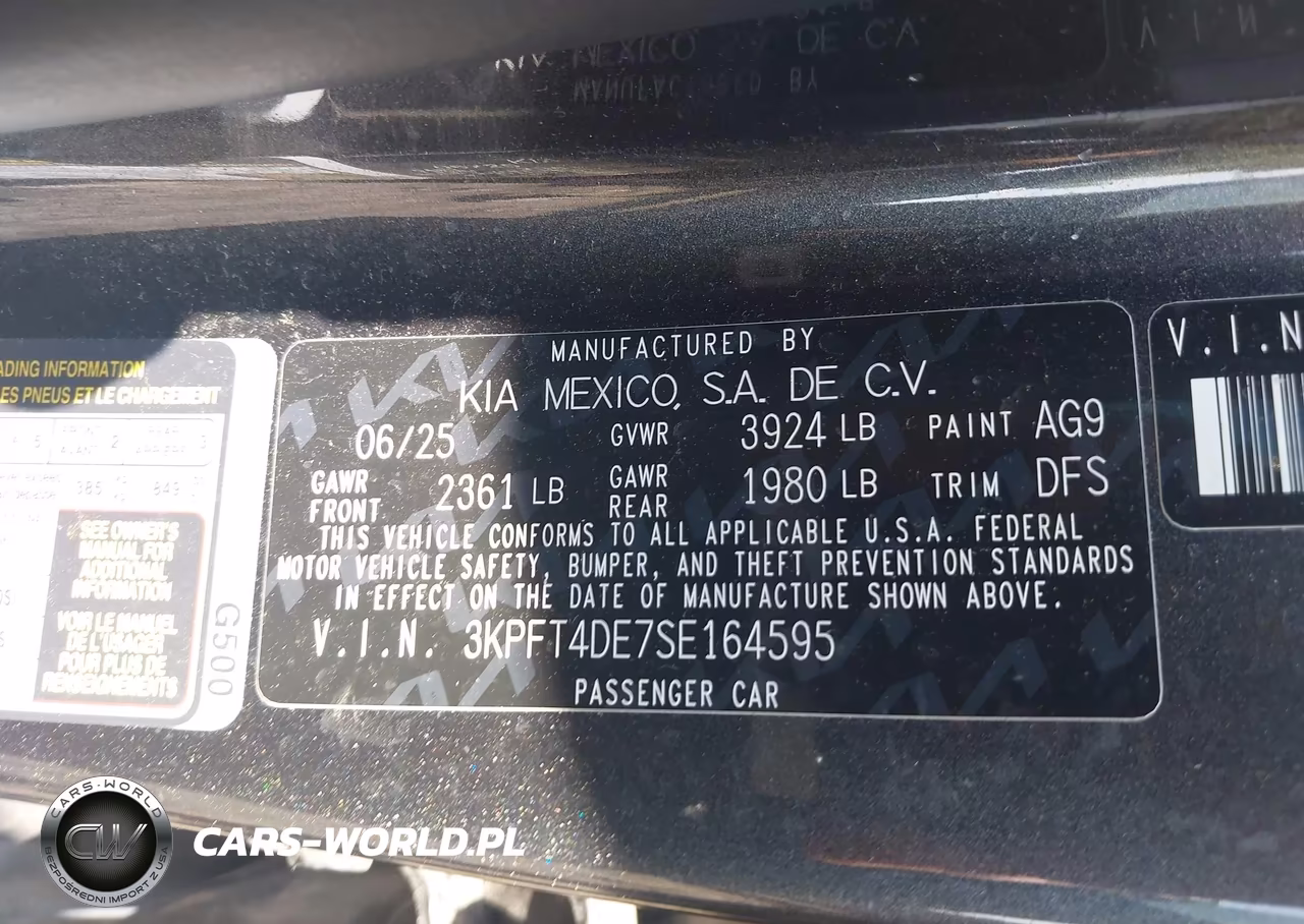 2025 Kia K4 Lxs VIN:3KPFT4DE7SE164595 - 9