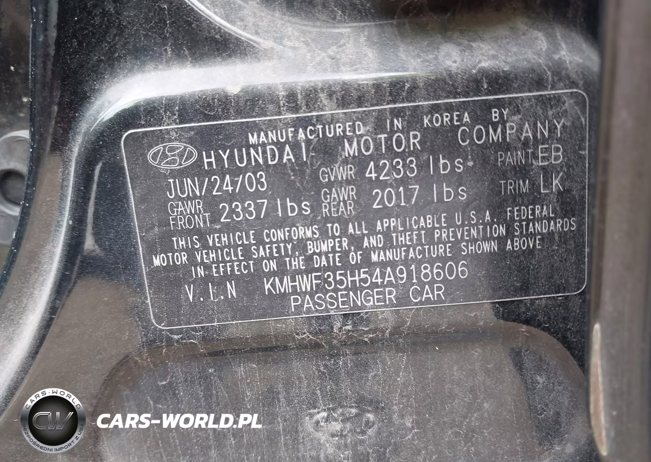 2004 Hyundai Sonata Gls-Lx VIN:KMHWF35H54A918606 - 9