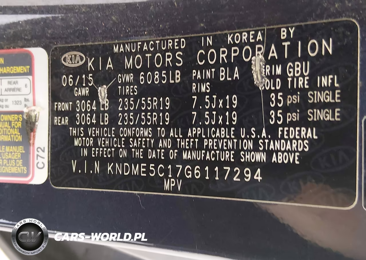 2016 Kia Sedona Sx Luxury VIN:KNDME5C17G6117294 - 9