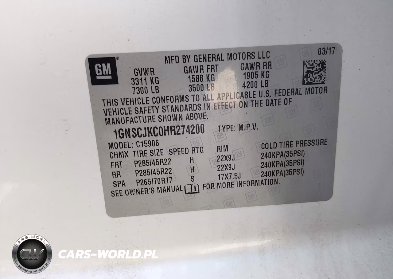 2017 Chevrolet Suburban Premier VIN:1GNSCJKC0HR274200 - 9