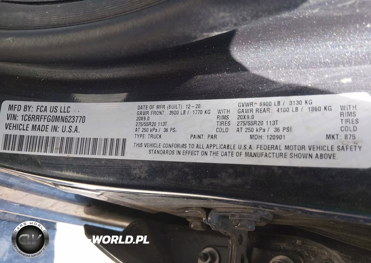 2021 Ram 1500 Big Horn 4X4 5'7 Box VIN:1C6RRFFG0MN623770 - 9