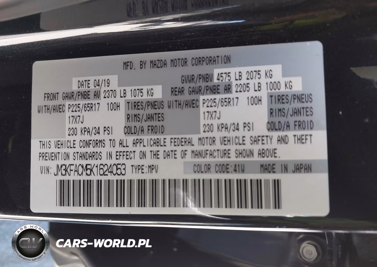 2019 Mazda Cx-5 Touring VIN:JM3KFACM5K1624053 - 9