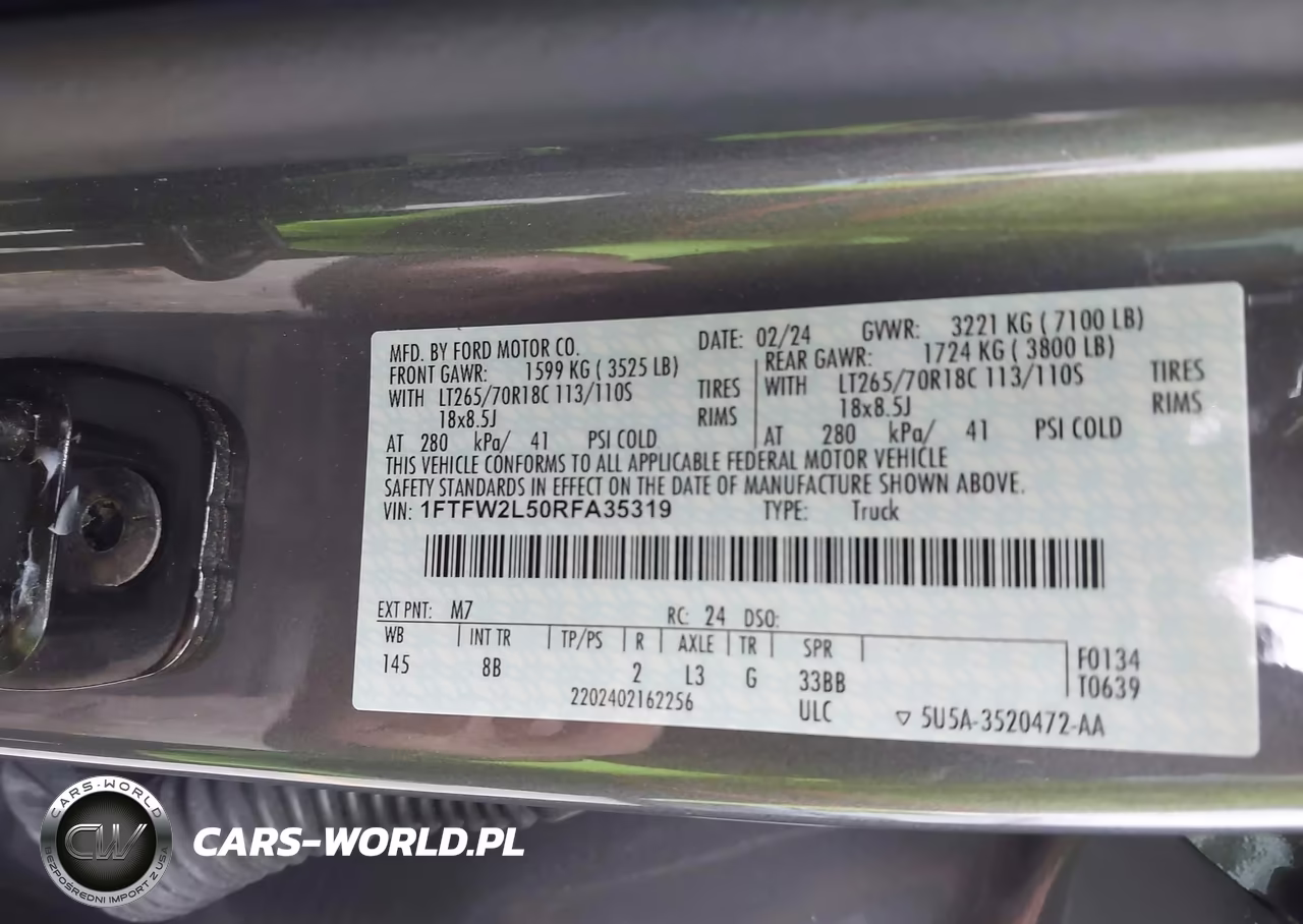 2024 Ford F-150 Stx VIN:1FTFW2L50RFA35319 - 9