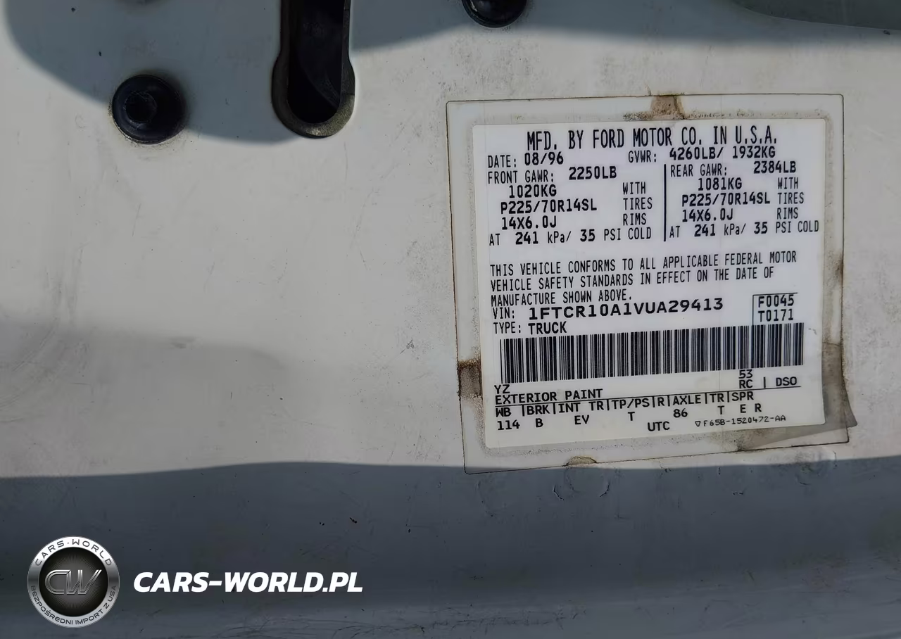 1997 Ford Ranger Splash-Xlt VIN:1FTCR10A1VUA29413 - 9