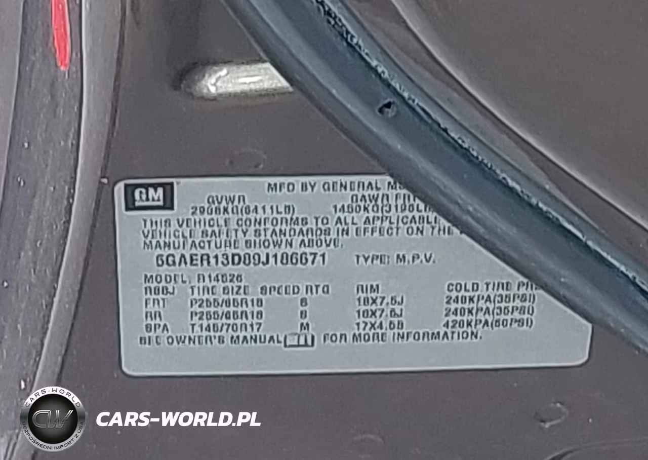 2009 Buick Enclave Cx VIN:5GAER13D89J186671 - 9