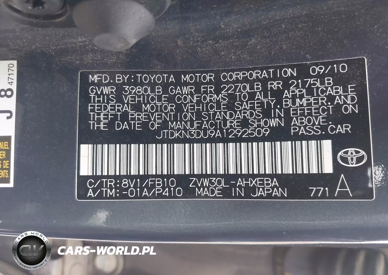 2010 Toyota Prius Iii VIN:JTDKN3DU9A1292509 - 9