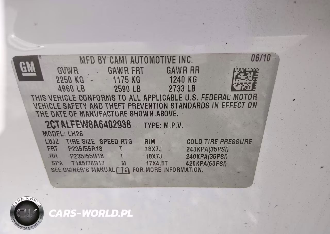 2010 GMC Terrain Slt-1 VIN:2CTALFEW8A6402938 - 9