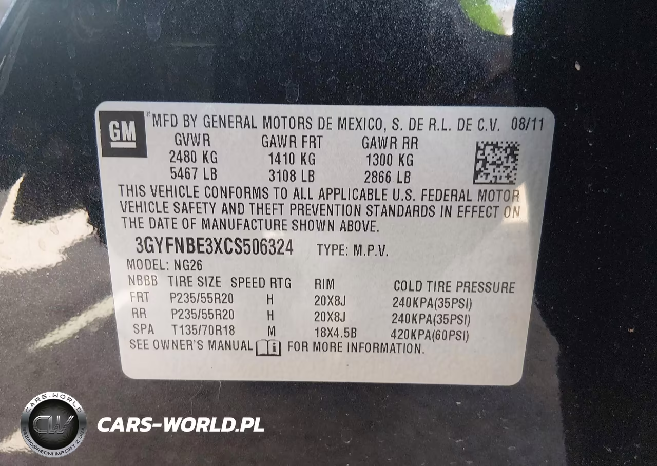 2012 Cadillac Srx Performance Collection VIN:3GYFNBE3XCS506324 - 9